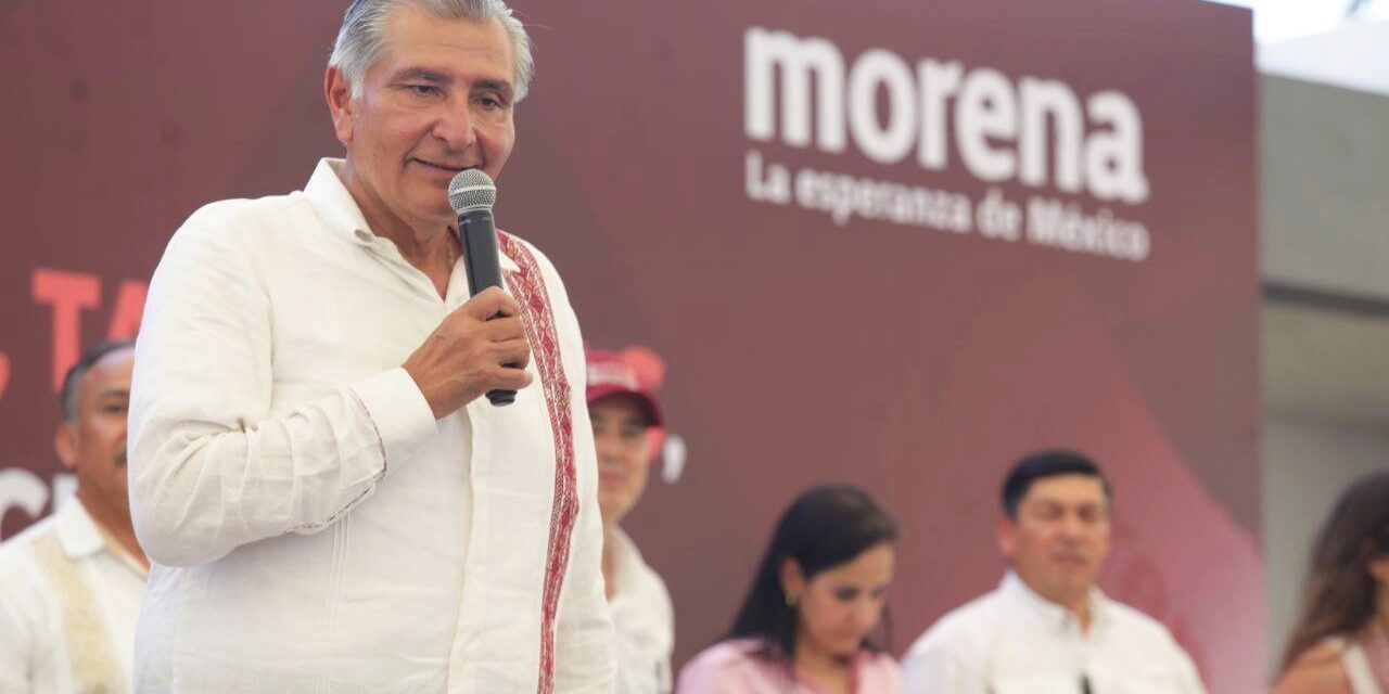 Advierte Adán Augusto López Hernández que no se tiene derecho a fallarle a los mexicanos, porque nadie es más poderoso que el pueblo