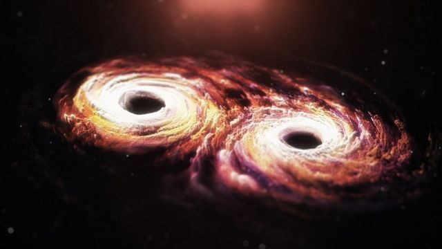 El choque de dos galaxias que permitió captar un nuevo tipo de ondas gravitacionales